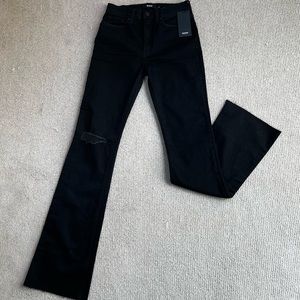 NWT Hudson jeans “Barbara” high waist “bootcut” size 28 - black